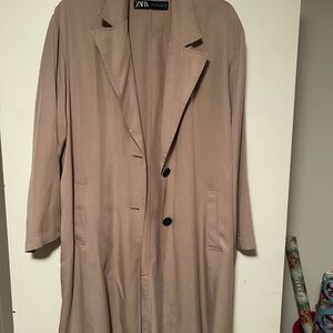 Zara Taupe Overcoat
